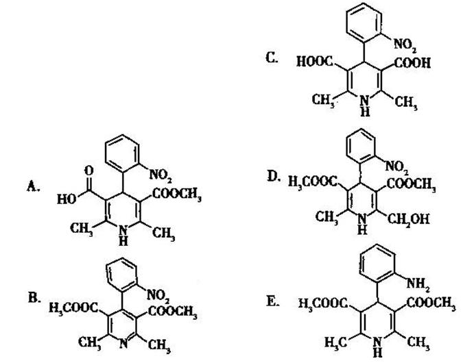 二氢吡啶类药物图片