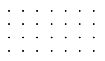 画一画、量一量、写一写．①在点子图上画一个等腰三角形，并画出它的一条高，量出高对应的底边长是____