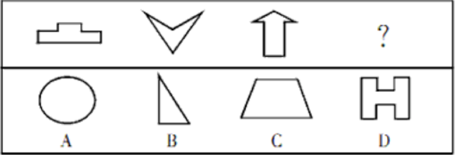 下列选项中，符合所给图形的规律的是（）。A. A B. B C. C D. D下列选项中，符合所给图