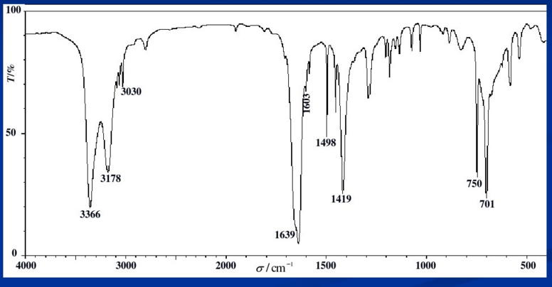 某化合物分子式C8H9NO，试根据其红外光谱图，推测其结构。某化合物分子式C8H9NO，试根据其红外