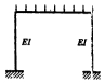 在下图所示结构中若增大柱子的EI值，则梁跨中点截面弯矩值减少。 （) A．正确B．错误在下图所示结构