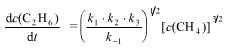 CH4气相热分解反应2CH4→C2H6＋H2的反应机理及各基元反应的活化能如下：     E1=42