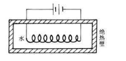 将一电热丝浸入水中（如图2－11所示)，通以电流：    （1)以电热丝为系统，Q______0，W