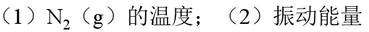 将N2（g)在电弧中加热，从光谱中观察到，处于振动量子数v=1的第一激发态上的分子数N（v=1)，与