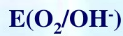 计算OH－浓度为0.100mol·dm－3时，氧的电极电势值。（p（O2)=101.325kPa，T