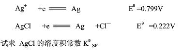已知298K时下列半反应的标准电极电势：  Cu2＋＋2e====Cu＋    Cu2＋＋I－＋e=