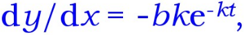 在质点运动中，已知x=aekt，，t=0时，y=b。求质点的加速度和轨道方程。在质点运动中，已知x=