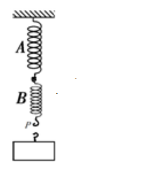 如图所示，将劲度系数分别为k1和k2的两根轻弹簧A和B串接后竖直悬挂，弹簧A上端固定，弹簧B下端挂一