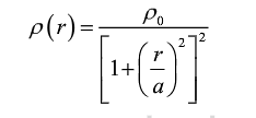 设气体放电形成的等离子体在圆柱内的电荷分布可用下式表示：    式中r是到圆柱轴线的距离，ρ0是轴线