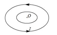 如下图所示，在一个圆形电流的平面内取一个同心的圆形闭合回路，并使这两个圆同轴，且互相平行。由于此闭合