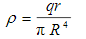 真空中，一个半径为R的带电球体，其电荷体密度为（r≤R)，q为一正的恒量，ρ=0（r＞R)．求：真空