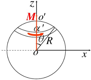 如图12－1所示，一个半径为R的介质球均匀磁化，磁化强度为M。试求：如图12-1所示，一个半径为R的