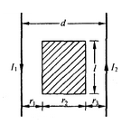 两平行直导线相距d=40cm，每根导线载有电流I1=I2=20A，如图9—6所示。求：两平行直导线相