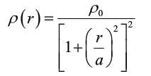 设气体放电形成的等离子体在圆柱内电荷分布可用下式表示式中r是到圆柱轴线的距离，ρ0是轴线处电荷体密度