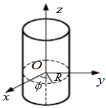 无限长带电圆柱面的电荷面密度由下式决定：σ=σ0cosφ（见附图)．求圆柱面轴线上的场强．无限长带电
