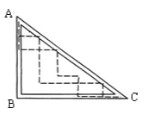 在某竖直平面上有一固定的光滑直角三角形细管道ABC，小球从顶点A沿斜边轨道静止出发自由滑到端点C所需