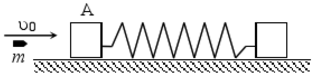 如图4－11所示，一轻质弹簧劲度系数为k，两端各固定一质量均为M的物块A和B，放在水平光滑桌面上静止