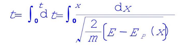 一质点沿Ox轴运动，势能为Ep（x)，总能量为E恒定不变，开始时位于原点，试证明当质点到达坐标x处所