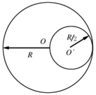 从一个半径为R的均匀薄板上挖去一个直径为R的圆板，所形成的圆洞中心在距原薄板中R／2处，如图5－2所