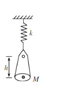 一质量为m&#39;的盘子系于竖直悬挂的轻弹簧下端，弹簧的劲度系数为k（图5－15)。现有一质量为m