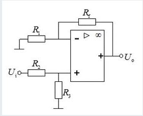如图所示，电阻箱R和一个电流表串联在电路里，电阻箱上并联着一个电压表。改变电阻箱的电阻，分别得到两组