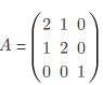 设矩阵，矩阵B满足ABA*=2BA*＋E．其中A*为A的伴随矩阵，E是三阶单位矩阵，求|B|．设矩阵