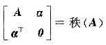 设A为n阶方阵，α是n维列向量，且    则线性方程组  （A) Ax=α必有无穷多解.  （B) 