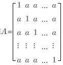 设n阶矩阵若矩阵A的秩为n－1，则a必为______．设n阶矩阵若矩阵A的秩为n-1，则a必为___