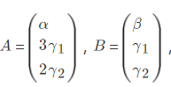 设3阶方阵，其中α1，α2，α3均为3维行向量，，则必有  （A)AP1P2=B. （B)AP2P1