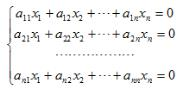 证明：如果线性方程组  的系数矩阵A=（aij)n×n与矩阵    的秩相等，则此线性方程组有解．证