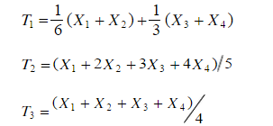 设X1，X2，X3，X4是来自均值为θ的指数分布总体的样本，其中θ未知．设有估计量。        