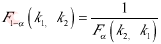 设随机变量X服从自由度为（K1，K2)的F分布，证明：随机变量Y＝1／X服从自由度为（K2，K1)的