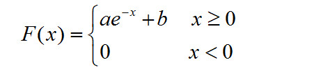 设随机变量X的分布函数为，试确定常数a，b，并求E（X)设随机变量X的分布函数为，试确定常数a，b，
