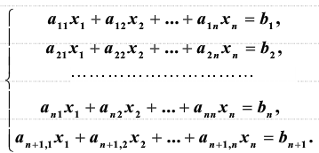 证明：含有n个未知量n＋1个方程的线性方程组      有解的必要条件是行列式证明：含有n个未知量n