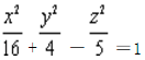 试求单叶双曲面与平面x－2z＋3=0的交线对xOy平面的射影柱面．试求单叶双曲面与平面x-2z+3=