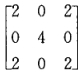 设A，B均为三阶矩阵，E是三阶单位矩阵．已知AB＝2A＋B，B＝，则（A—E)－1＝_______．