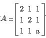 设矩阵可逆，向量是矩阵A*的一个特征向量，λ是α对应的特征值，其中A*是矩阵A的伴随矩阵，试求a，b