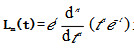 令Ln（t)为拉盖尔函数。证明：   （n=1，2，3，…)  是L2[0，∞)中一个完备规范正交系
