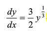 讨论方程    在怎样的区域中满足解的存在唯一性定理的条件，并求通过点（0，0)的一切解．讨论方程 