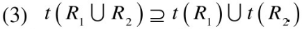 设有X上的关系R1，R2，试证：  （1)r（R1∪R2)=r（R1)∪r（R2)；  （2)s（R