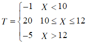 设由自动化生产线加工的某种零件的内径X（单位：mm)服从正态分布N（μ，1)，内径小于10或大于12