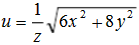 设n为曲面2x2＋3y2＋z2=6在点P（1，1，1)处的指向外侧的法向量，求函数在点P（1，1，1