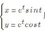 求曲线x=etcost，y=etsint，z=et在对应于的点处的切线和法平面方程。求曲线x=etc