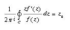 设C为区域D内的一条正向简单闭曲线，z0为C内一点，如果f（z)在D内解析，且f（z0)=0，f&#