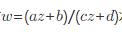 如果分式线性映射将上半平面Im（z)＞0  （1)映成上半平面Im（ω)＞0；  （2)映成下半平面