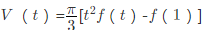 设函数f（x)在[1，＋∞)上连续，若由曲线y=f（x)，直线x=1，x=t（t＞1)与x轴所围成的