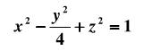 指出下列方程所表示的曲面哪些是旋转曲面，这些旋转曲面是如何形成的？  （1)x＋y2＋z2=1；  