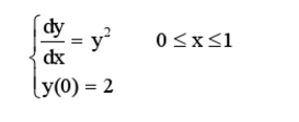给定微分方程初值问题    用一个二阶方法计算y（x)在0.1，0.2和0.3处的近似值．取h=0.