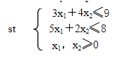 用对偶单纯性法求解下列线性规划问题：  （1)minz=2x1＋x2    （2)minz=3x1＋