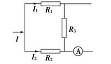 一直流电路如图所示，已知R=5Ω，r1=r2=1Ω，ε1=ε2=2V，I1=1A，I2=0.5A，I
